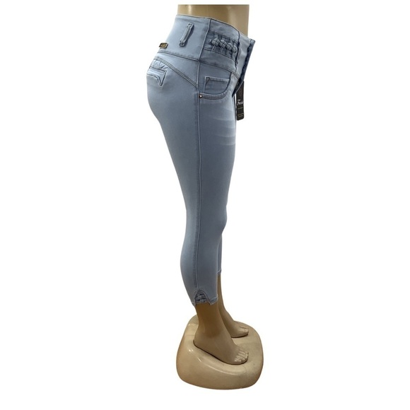 Franka Colombian Butt Lifting Capri Jean FR007 New With Tags - Picture 3 of 6